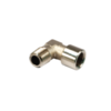 Elbow adaptor nickel plated brass M/F - 1/4 x 1/4